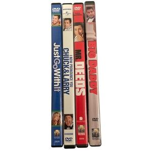 4 DVD’s Adam Sandler Bundle Big Daddy, Just Go With It, Mr. Deeds, Chuck…